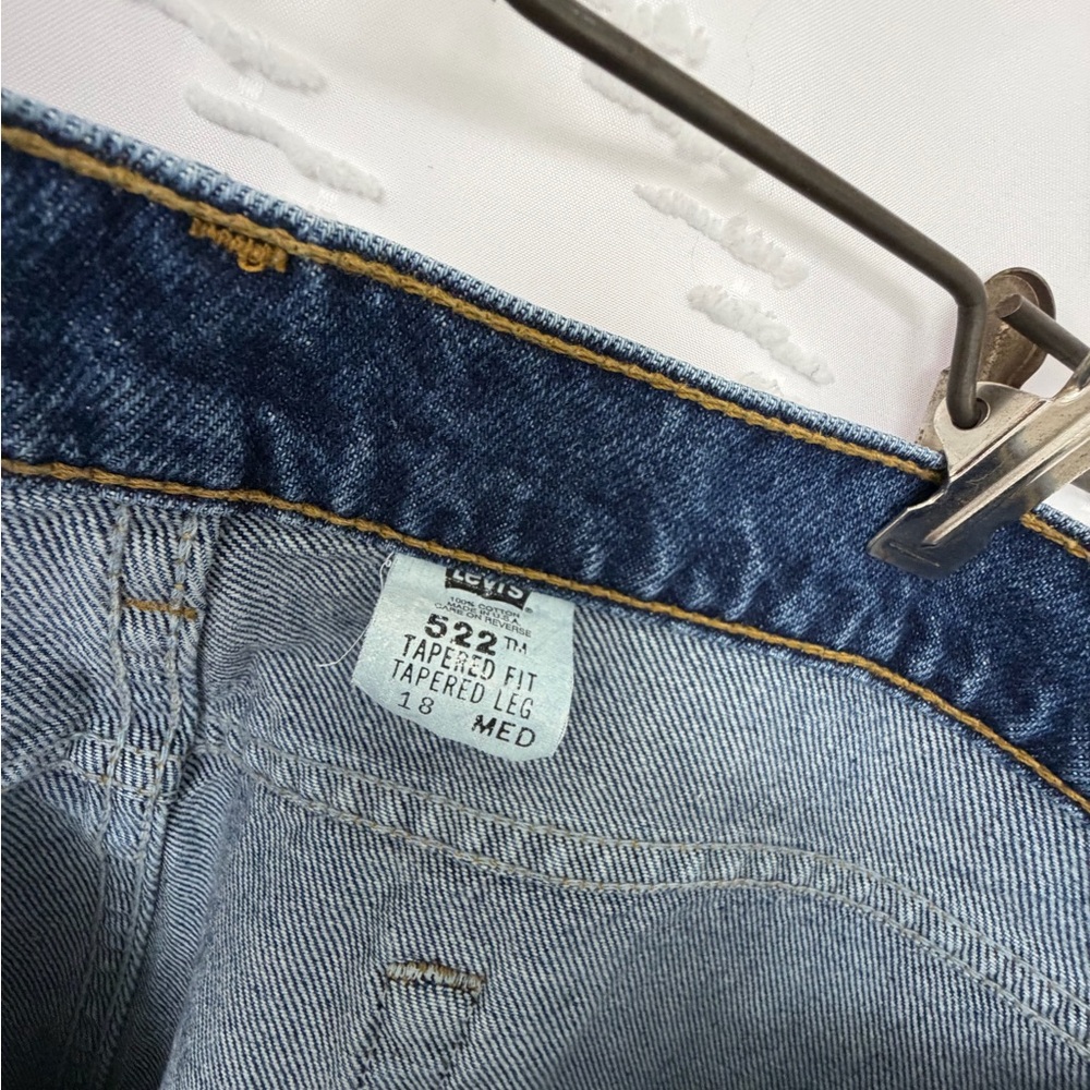Levi's Indigo Tapered 522 Jeans - Picture 2 of 3